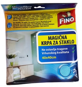FINO krpa za staklo PLAVA  36X38